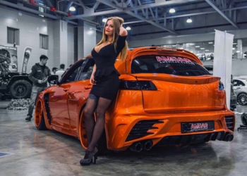 Tuning show in Moscow.